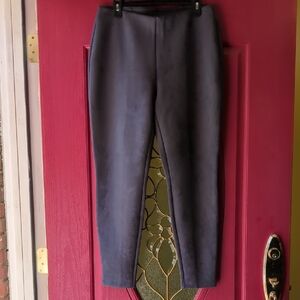 Chico's Faux Suede Charcoal Gray Pants